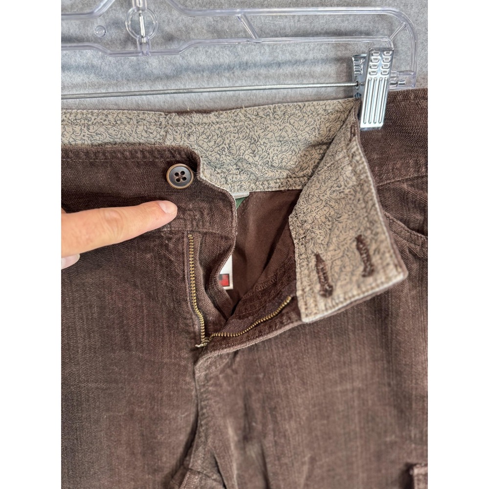 Woolrich Pants Womens 10 Brown Corduroy Cargo Pockets Outdoor Casual‎ Workwear - Picture 5 of 13